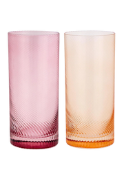Longdrink Gläser Twist 2er-Set pink/peach von Uberstar