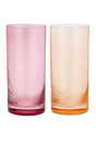 Longdrink Gläser Twist 2er-Set pink/peach von Uberstar