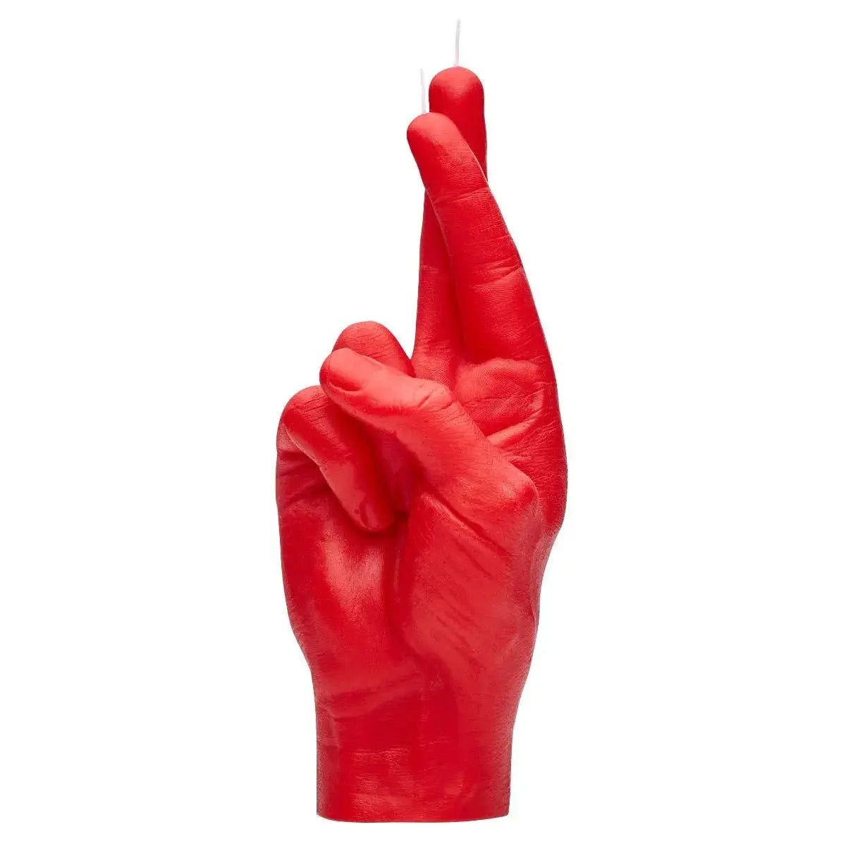 Crossed Fingers Rot von Candle Hand