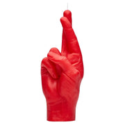Crossed Fingers Rot von Candle Hand
