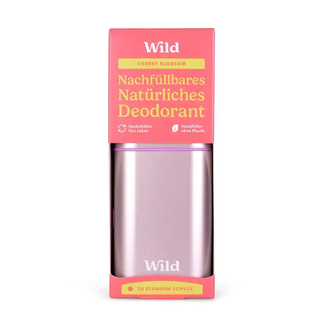 Deodorant Starter-Set inkl. Case und Refill Cherry Blossom von Wild