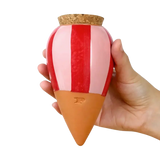 Bewässerungskegel Olla Rot-Rosa Streifen von Pepin