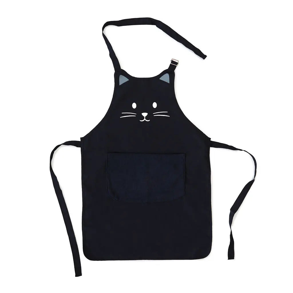 Schürze Schwarze Katze 80cm Polyester von Balvi