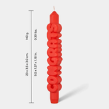 Kerze Taper candle CONGRATS Orange von Taper Candles