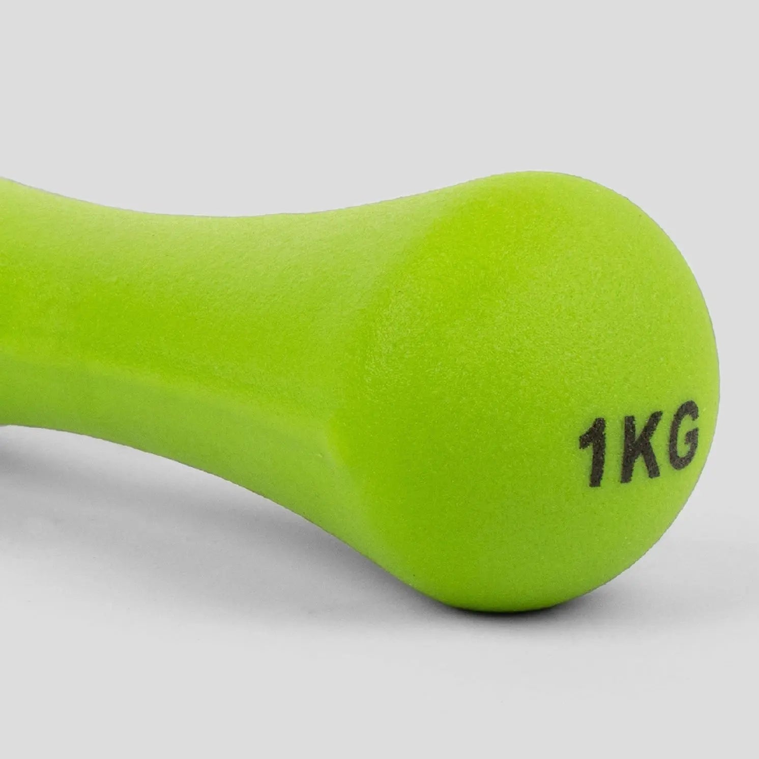 Kurzhantel 1 Kilo Mit Neopren-Beschichtung Grün von Phoenix Fitness