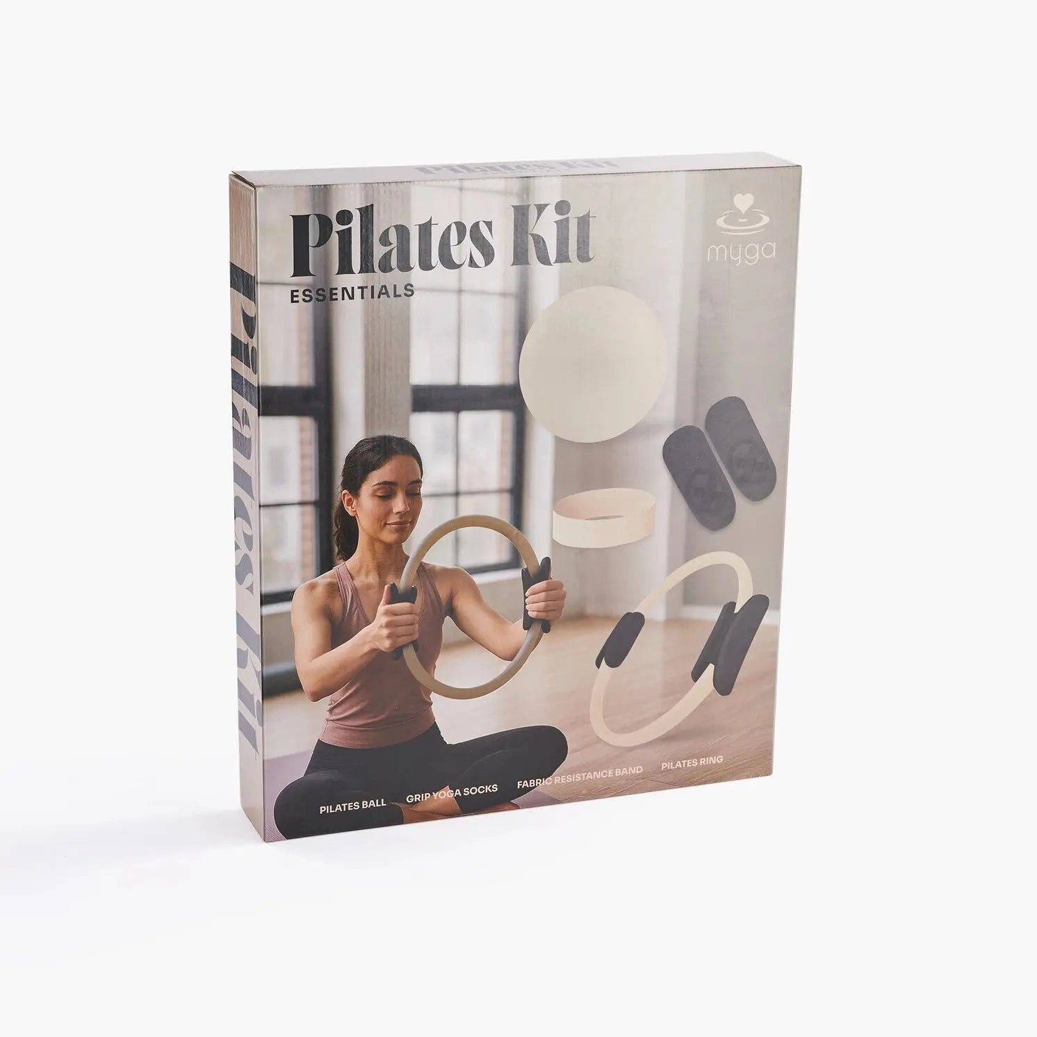 Pilates Starter Set 4-Teilig Sand von Myga