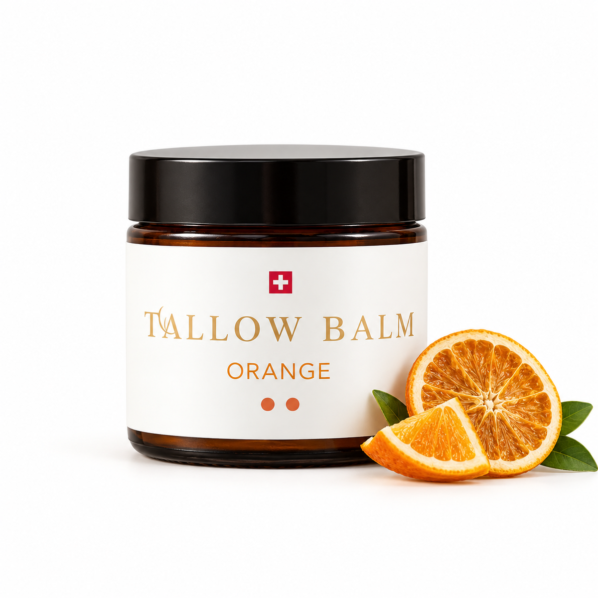 Tallow Balm Orange - Hautbalsam mit Rindertalg, ätherischem Orangenöl & Vitamin E, 60ml von guteszeug.ch
