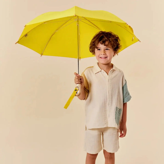 Umweltfreundlicher Kinderregenschirm aus recycelten Materialien Gelb von Original Duckhead