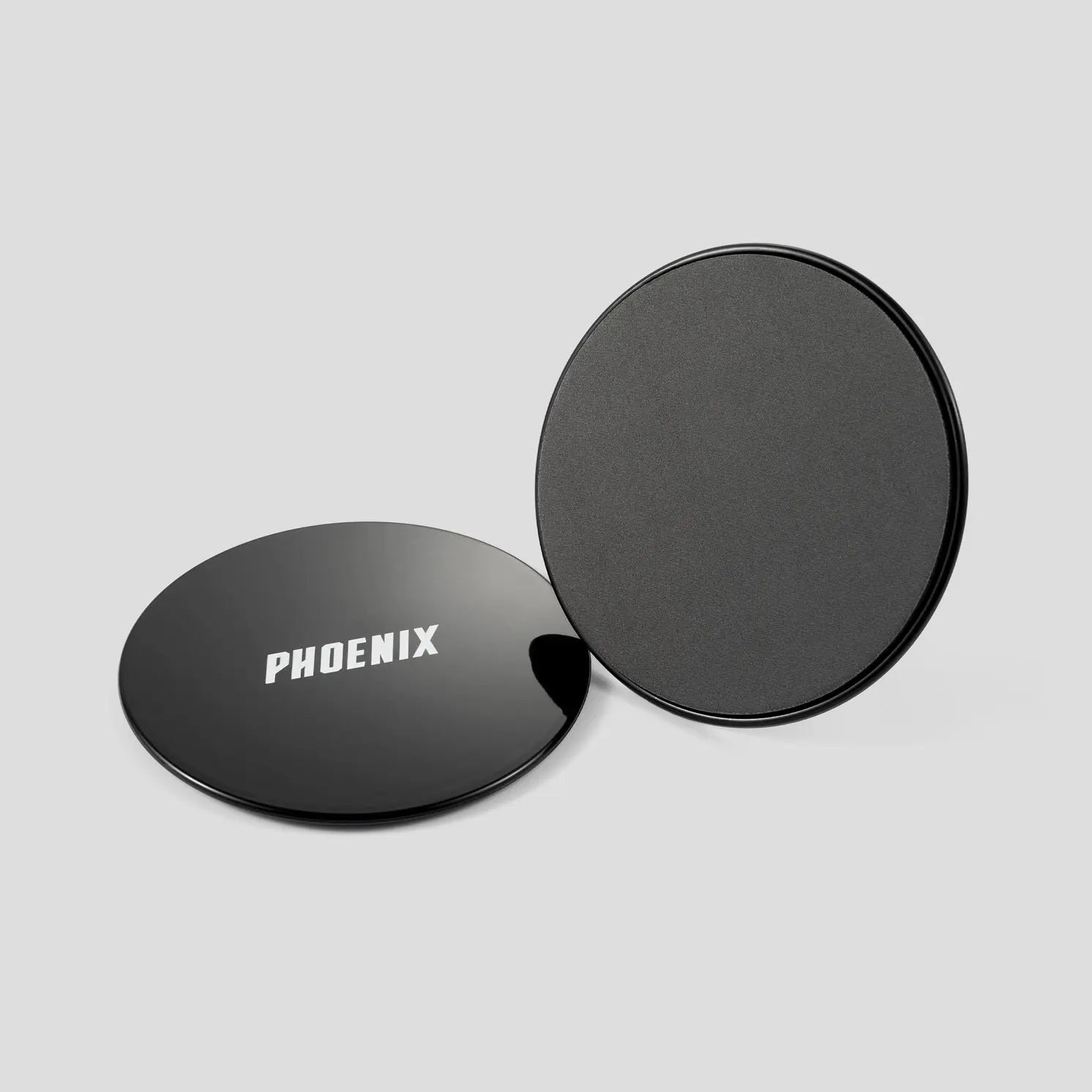 Gleit-Discs Doppelseitig 2 Stück Schwarz-Grau von Phoenix Fitness