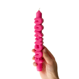 Kerze Taper candle F*CK YOU Pink von Taper Candles