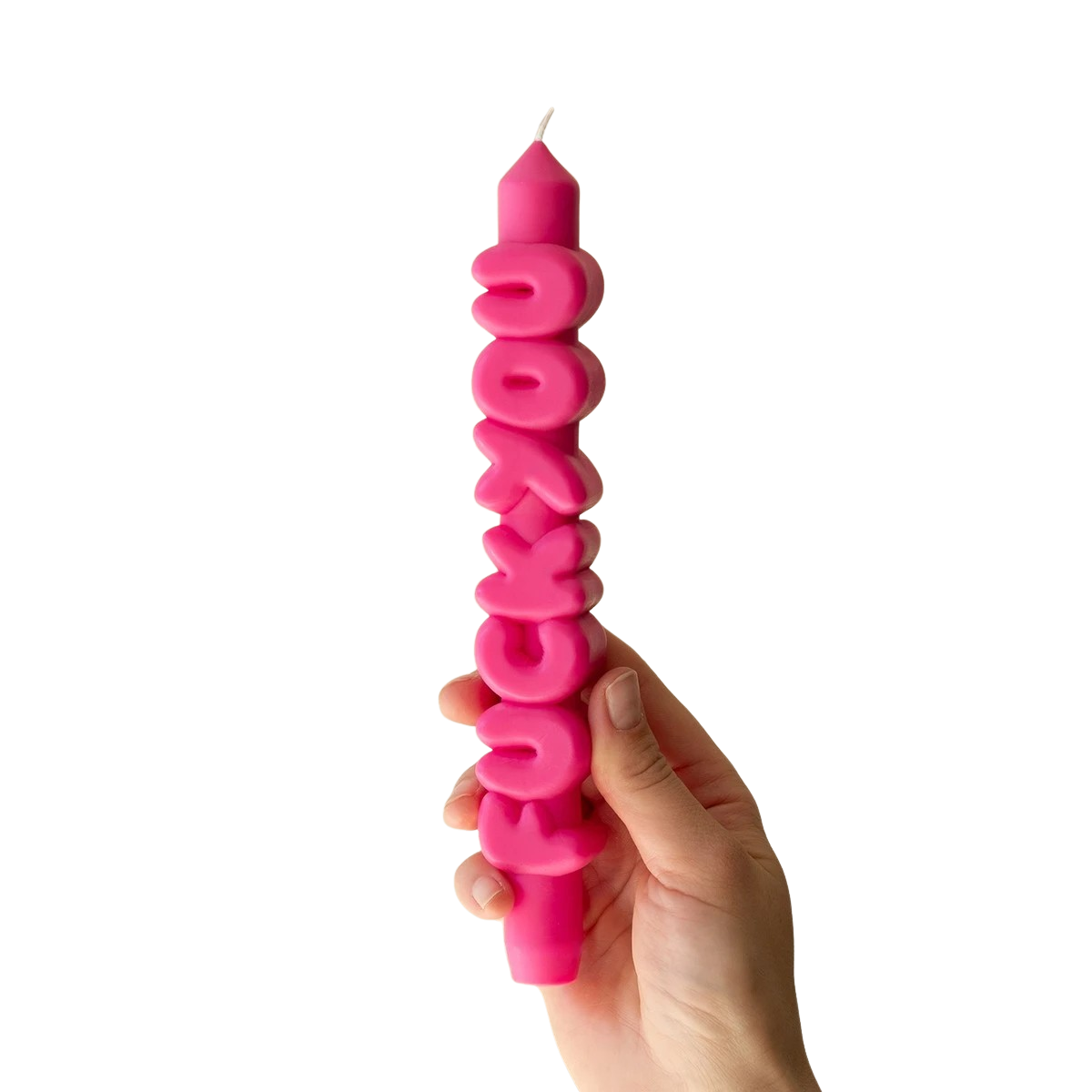 Kerze Taper candle F*CK YOU Pink von Taper Candles