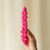 Kerze Taper candle F*CK YOU Pink von Taper Candles
