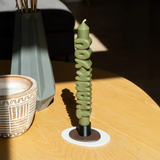 Kerze Taper candle THANK YOU Olive Green von Taper Candles