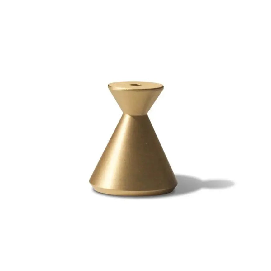 Räucherstäbchenhalter Messing Sanduhrform Gold von guteszeug.ch