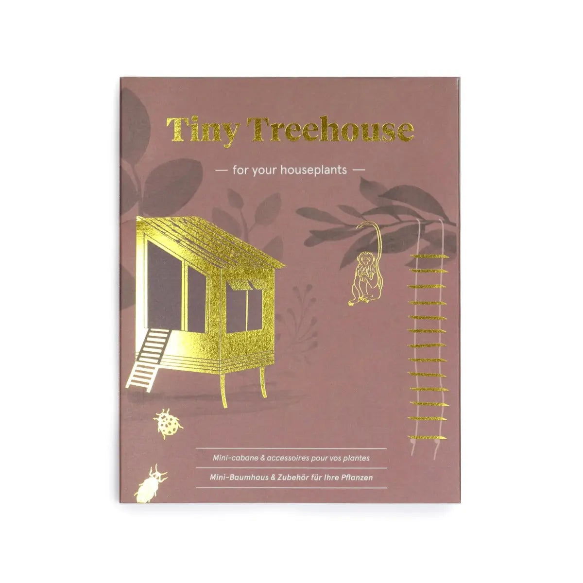 Mini-Baumhaus für Pflanzentöpfe Tiny Treehouse Gold von guteszeug.ch