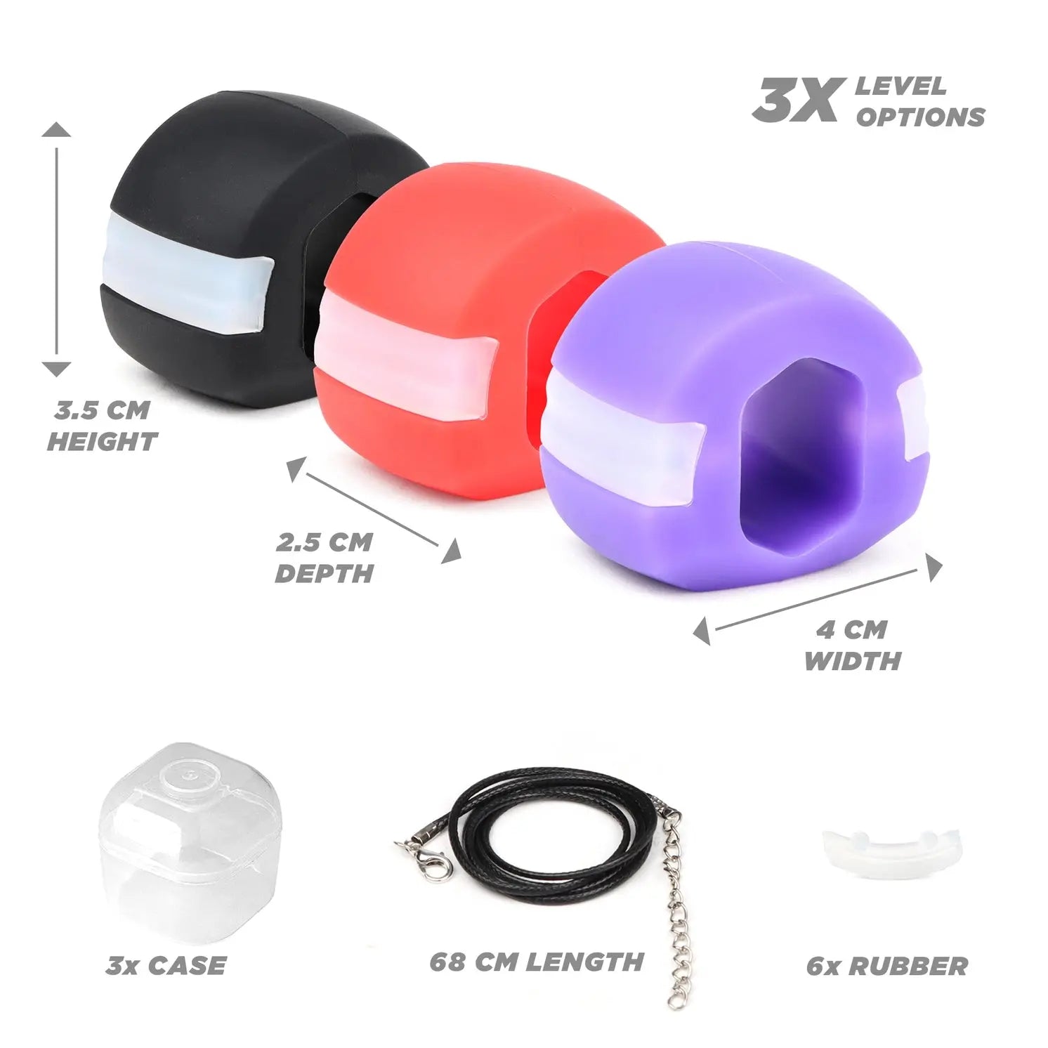 Kiefertraining Set Silikon von Phoenix Fitness