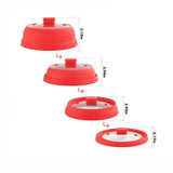 Mikrowellendeckel Abdeckhaube Silikon faltbar schwarz von Mastrad