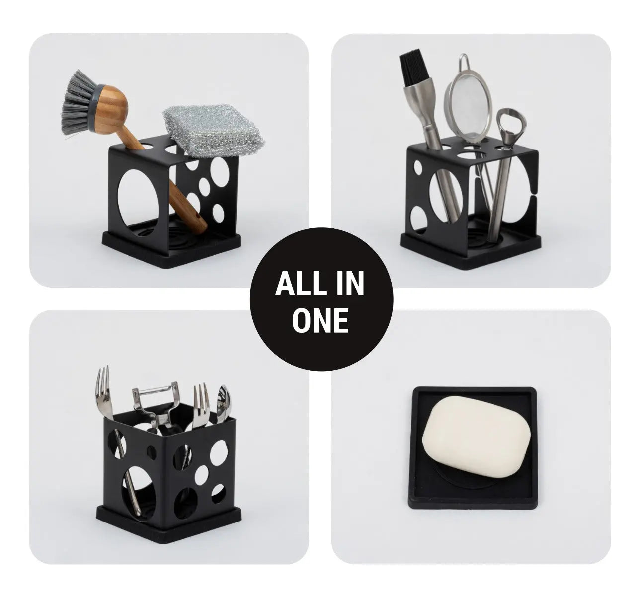dri.cube Utensilienbehälter schwarz von Sanni Shoo