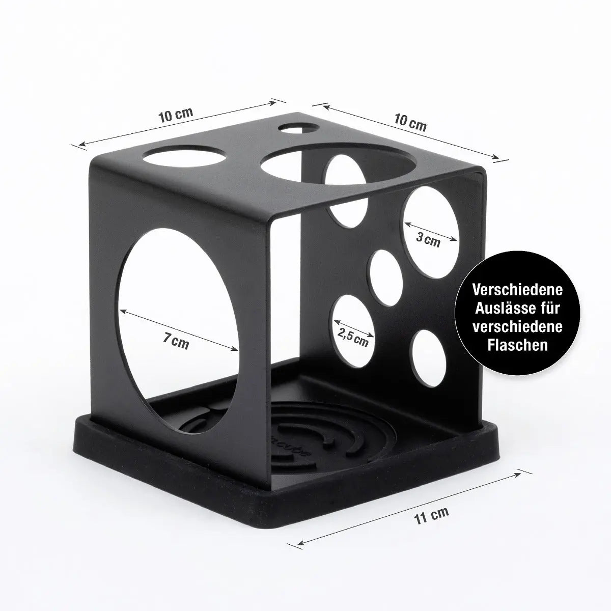 dri.cube Utensilienbehälter schwarz von Sanni Shoo