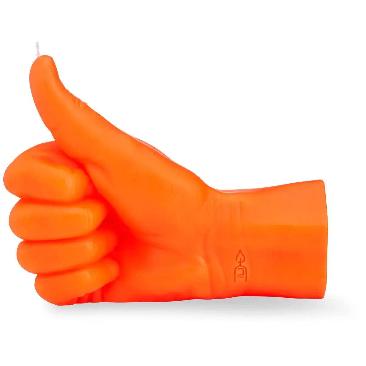 Thumbs Up Neon Orange von Candle Hand