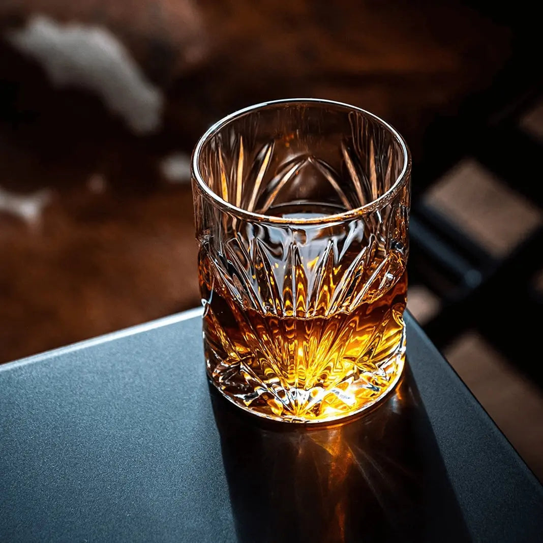 Palm Whiskeygläser mit Kühlsteinen Geschenkset von ROCKS Whiskey Chilling Stones