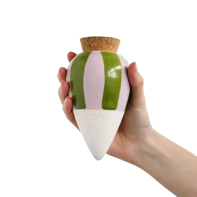 Bewässerungskegel Olla Lila-Grüne Streifen von Pepin