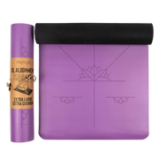 Ausrichtungs Yogamatte Extra Gross Violett von Myga