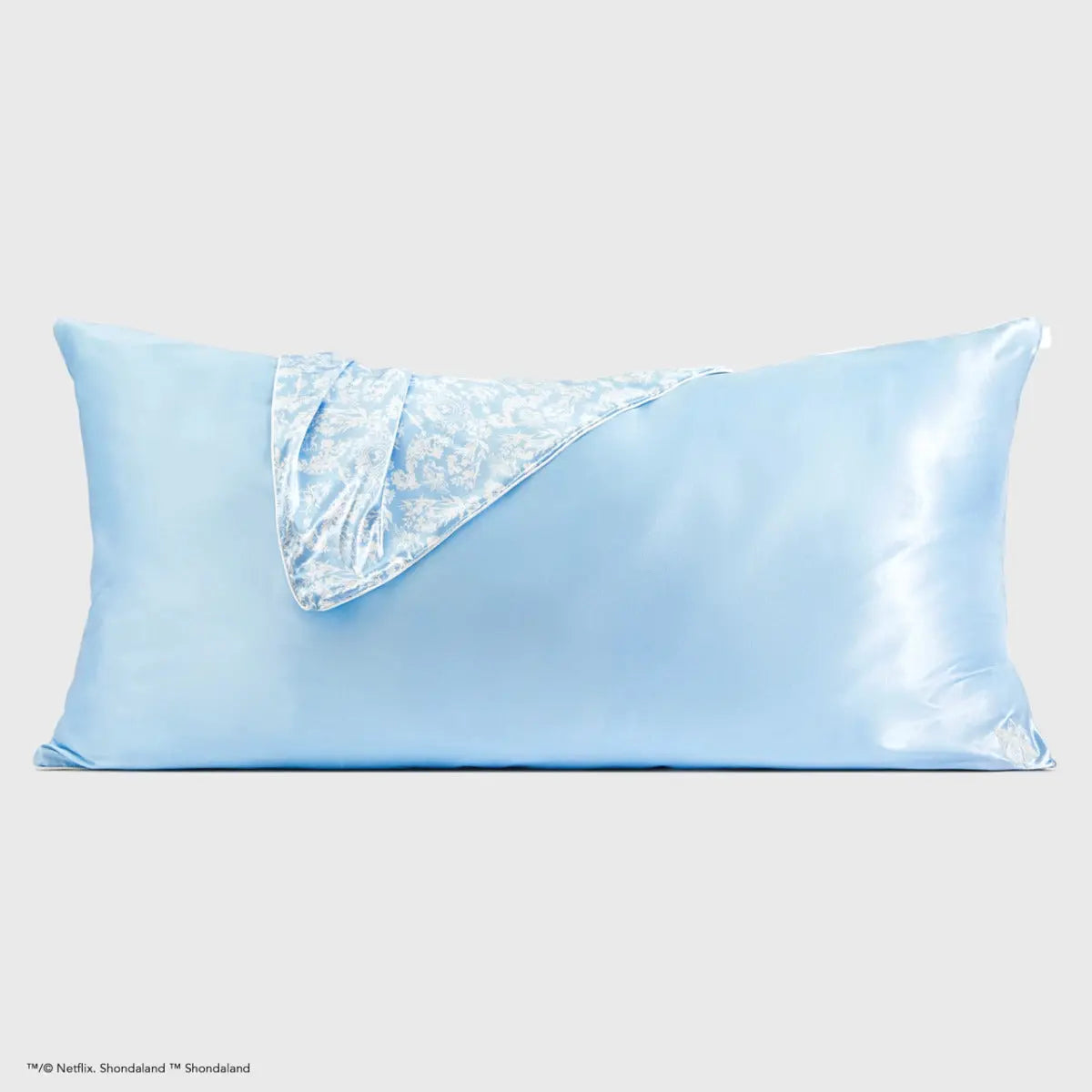Satin Kissenbezug King Bridgerton Toile de Blue von Kitsch