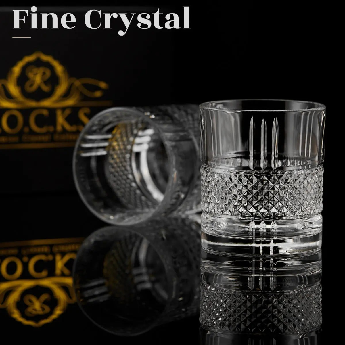 Reserve Whiskeygläser Geschenkset 2er von ROCKS Whiskey Chilling Stones