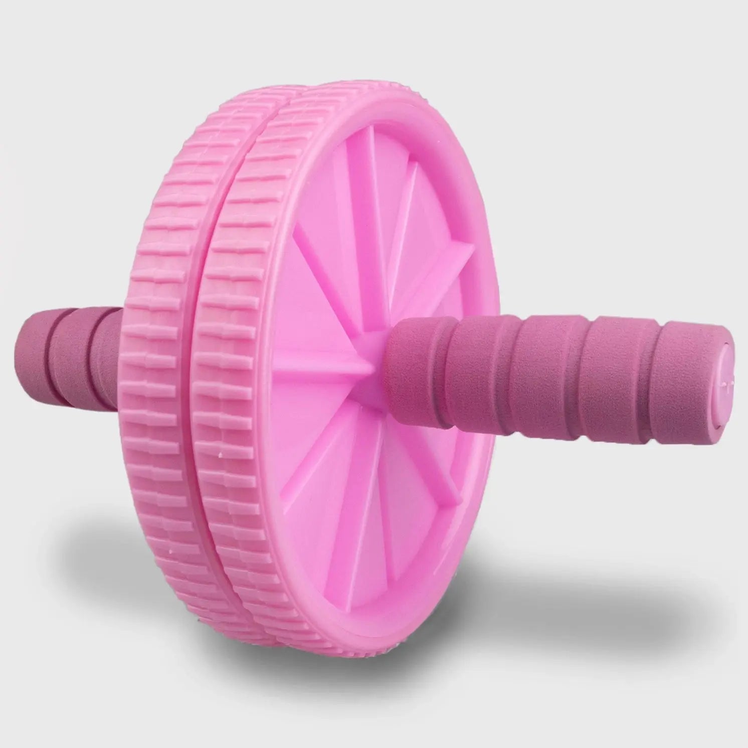 Abdominal Roller Mit Verstellbarem Doppelrad Pink von Phoenix Fitness
