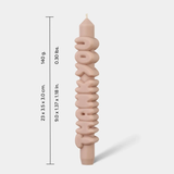 Kerze Taper candle THANK YOU Cream von Taper Candles