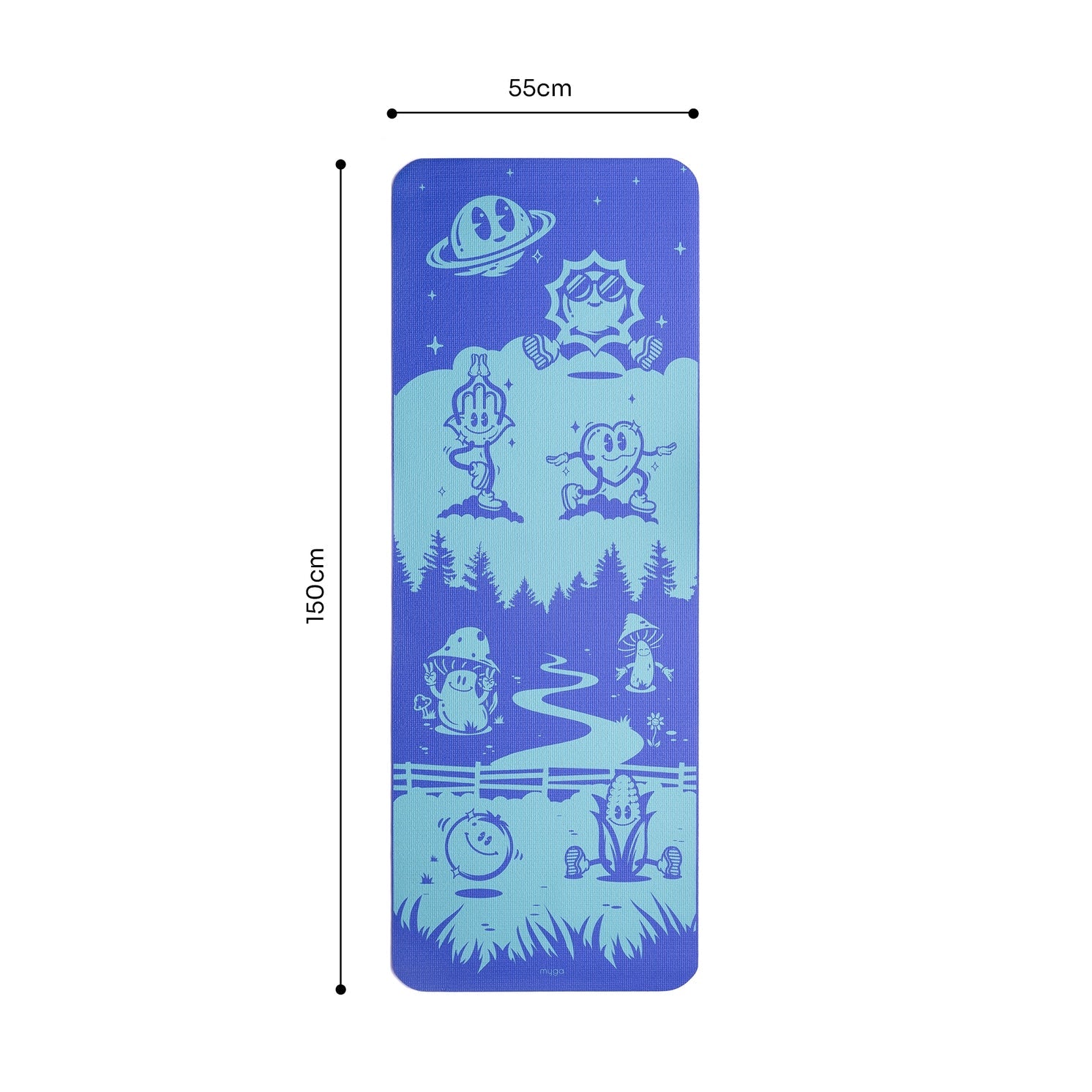 Kinder Yogamatte Rutschfest Third Eye Frenzy von Myga