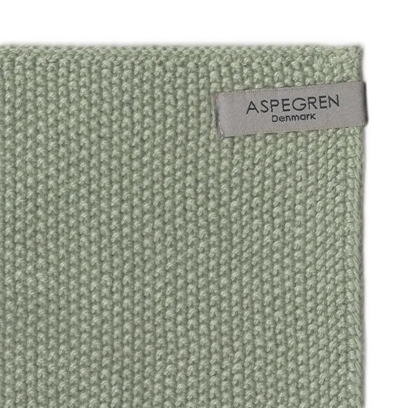 Spüllappen Aus Bio-Baumwolle 2er-Set Gestrickt Mint von Aspegren Denmark