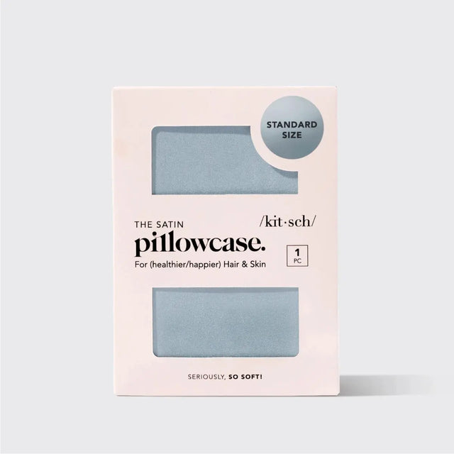 Satin Kissenbezug Queen Haze Blue von Kitsch