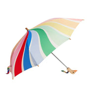 Umweltfreundlicher Kinderregenschirm aus recycelten Materialien LIMITED EDITION mit Meri Meri Design Regenbogenwirbel von Original Duckhead