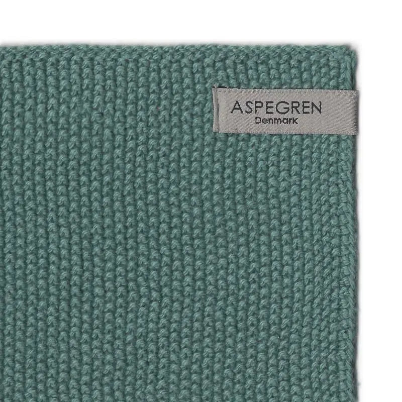Spüllappen Aus Bio-Baumwolle 2er-Set Gestrickt Mint von Aspegren Denmark