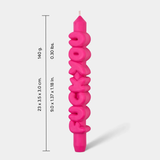 Kerze Taper candle F*CK YOU Pink von Taper Candles