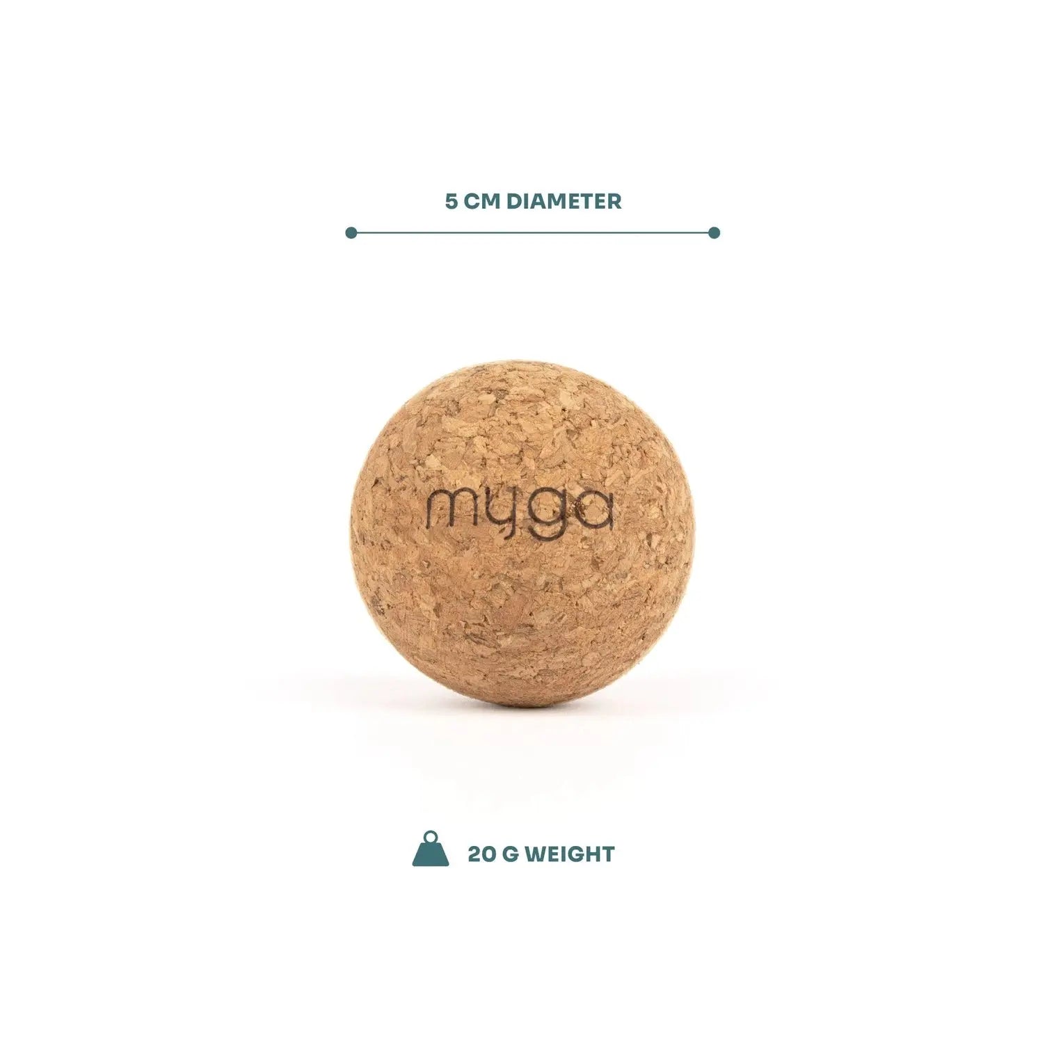 Kork Massageball 5 cm von Myga