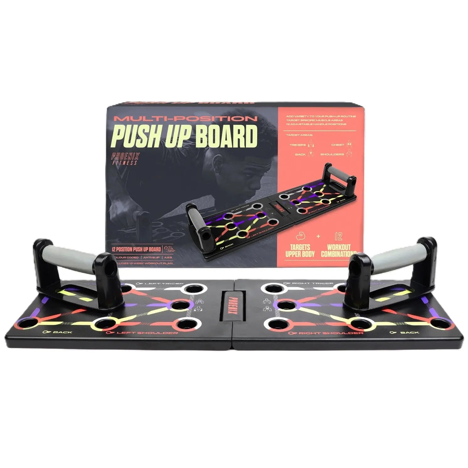 Push-Up Brett Mit Verstellbaren Griffen von Phoenix Fitness
