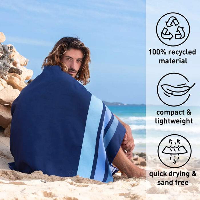 Strandtuch XXL Mikrofaser schnelltrocknendes Badetuch 200x90cm von Fit-Flip