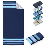 Strandtuch XXL Mikrofaser schnelltrocknendes Badetuch 200x90cm Clean Stripes von Fit-Flip
