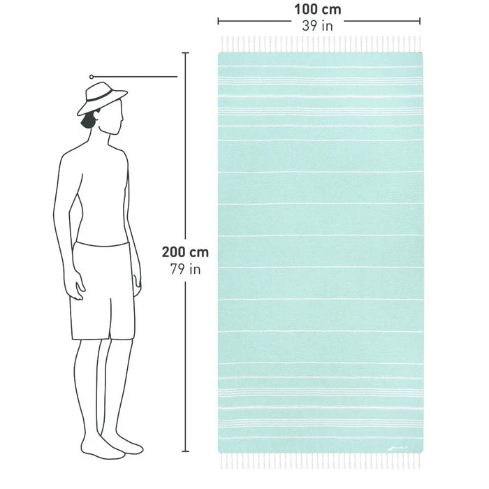 Hamamtuch Baumwolle Recycelt 100x200cm von Fit-Flip