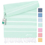Hamamtuch Baumwolle Recycelt 100x200cm Aqua - Sultan von Fit-Flip