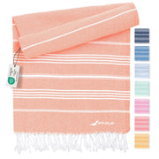 Hamamtuch Baumwolle Recycelt 100x200cm Peach - Sultan von Fit-Flip