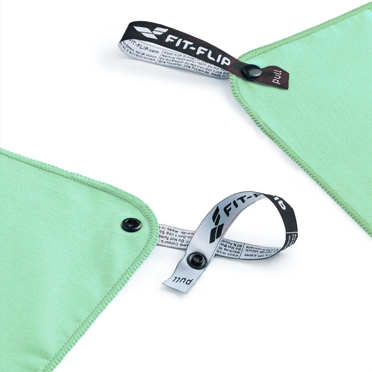 Mikrofaser Handtuch schnelltrocknend mit Tasche 30x50cm Türkis von Fit-Flip