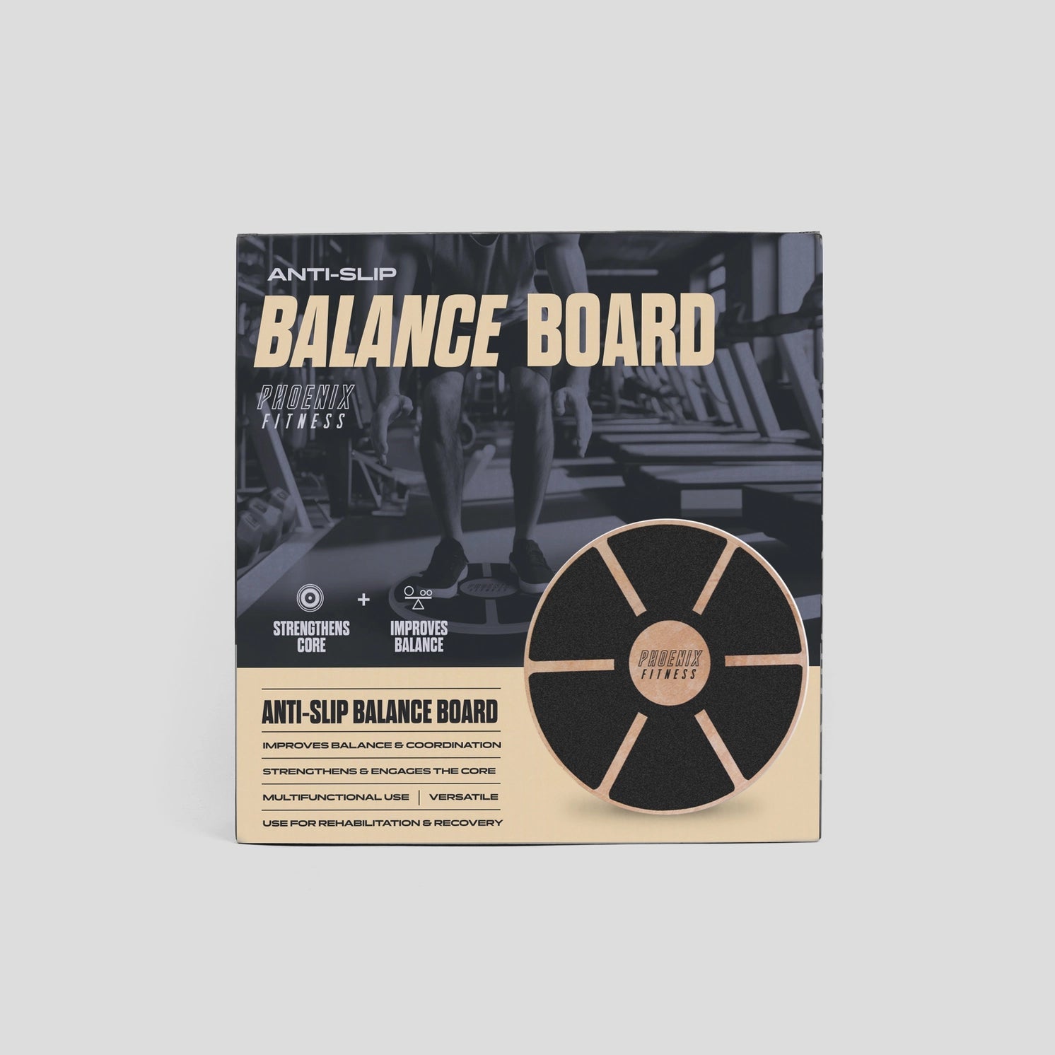 Balance Board Holz von Phoenix Fitness
