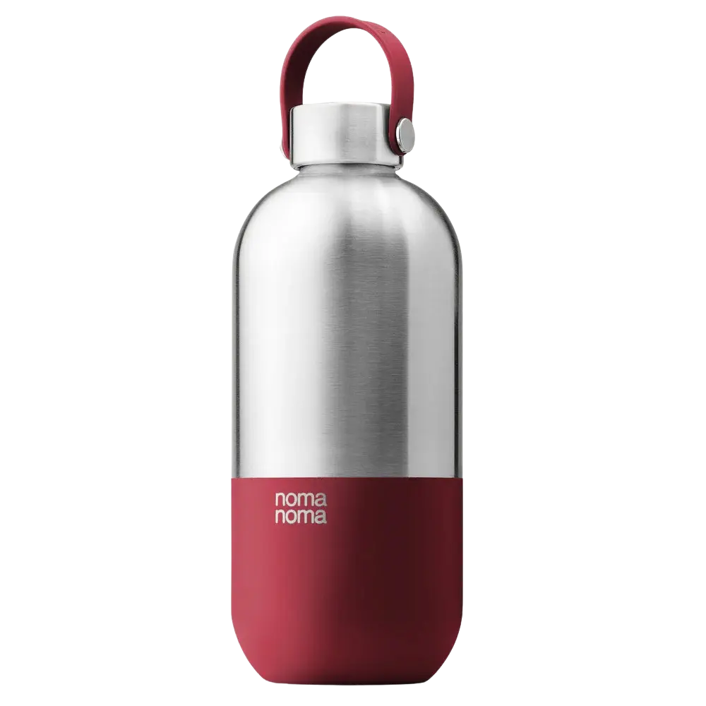 Trinkflasche Edelstahl auslaufsicher 1000ml Grenadine Red von noma noma