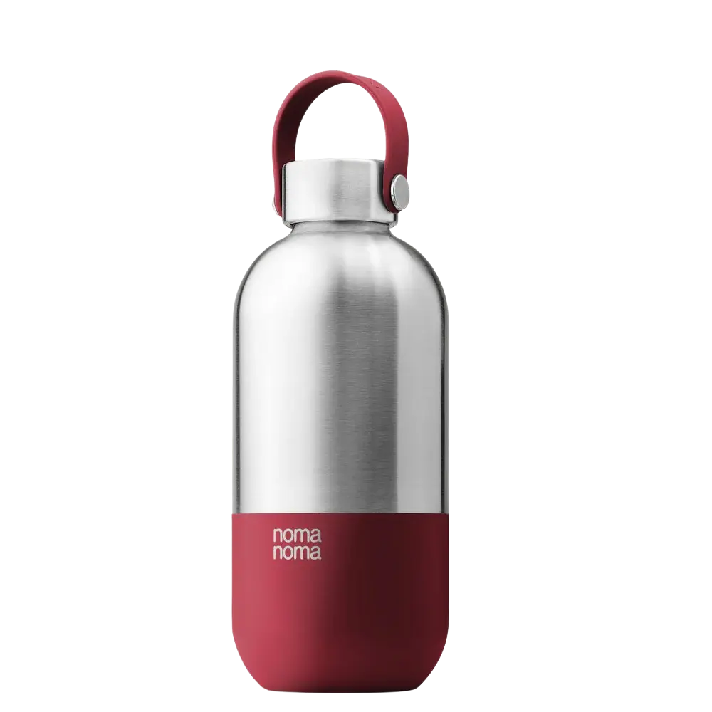 Trinkflasche Edelstahl auslaufsicher 750ml Grenadine Red von noma noma