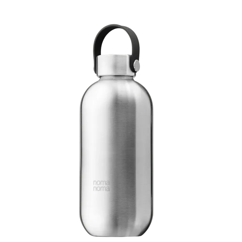 Trinkflasche Edelstahl auslaufsicher 750ml Ice Silver von noma noma