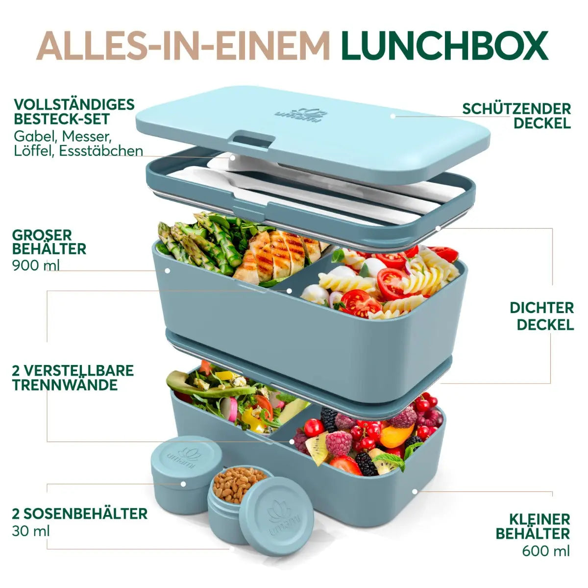 Nestable L Mint Blue Nestable von Umami